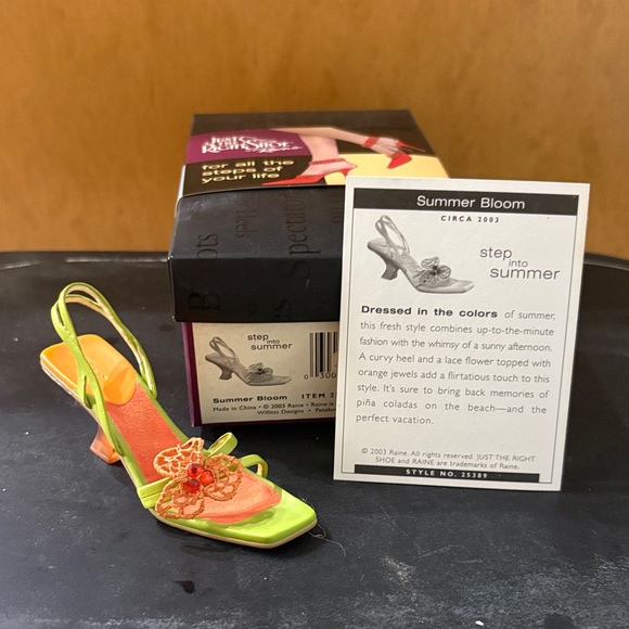 Just The Right Shoe Shoes - Just The Right Shoe Vibrant Green and Orange Heels